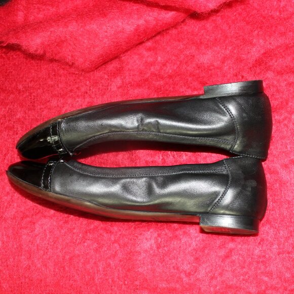 AGL Attilio Giusti Leombruni Monica Cap Toe Ballet Flat in Black Italy size 9 - Picture 5 of 9